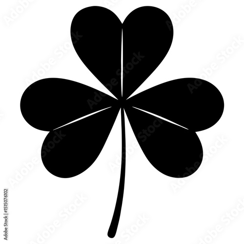 clover leaf on white background