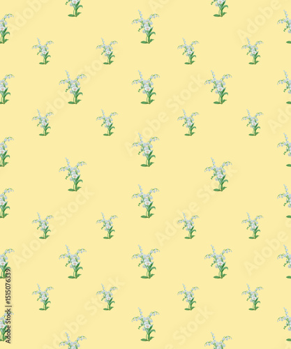 Seamless floral bouquet pattern. Perfect for fabric, wallpaper, wrapping paper, and textile design.
