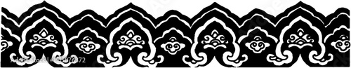 Chinese classical patterned border vector illustration