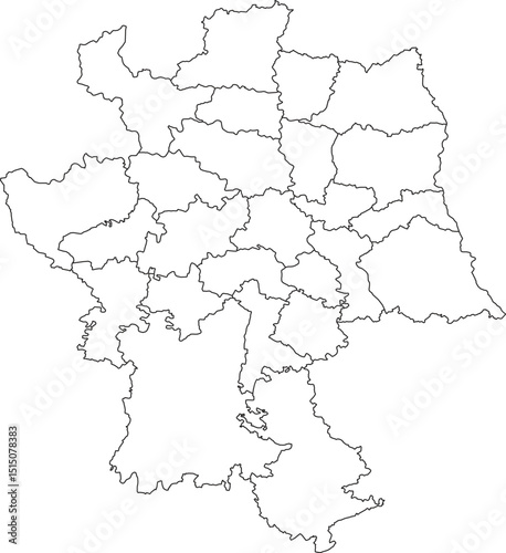 Delhi outline map white background design