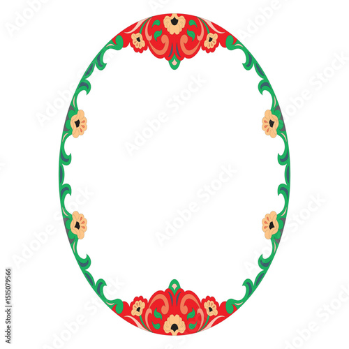 Merry Christmas mistletoe with berry frame. Watercolor traditional hand drawn greeting card. Holiday floral design isolated on white backgroun