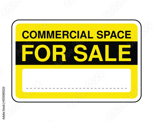 Download Commercial Space for Sale Sign - High-Quality Stock Image for Real Estate Listings and Business Opportunities