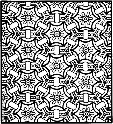 Chinese classical patterned border vector illustration