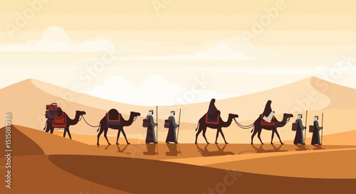 Desert Caravan: A Journey Through the Sands