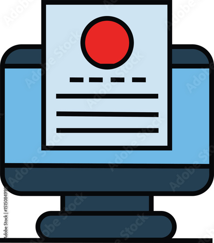 Recruitment icon for web designof colorful icon isolated on white background