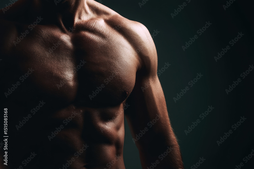 Muscular Torso with Defined Abs Muscular Torso with Defined Abs