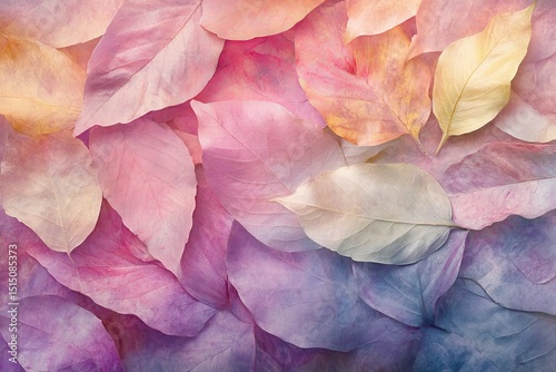 A background of colorful bright leaves. 