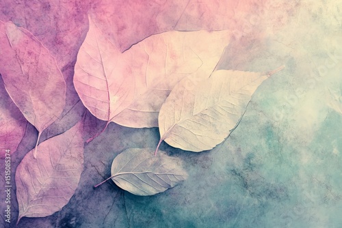 A background of colorful bright leaves. 