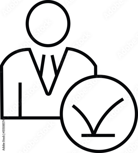 Recruitment icon for web design isolated on white background