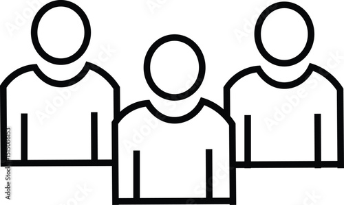 Recruitment icon for web design isolated on white background