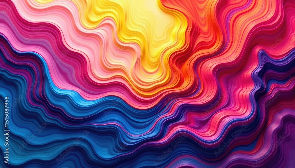 Obraz premium Abstract swirling paint textures in vibrant hues , artistic, texture, composition