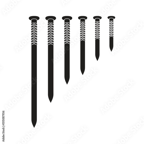 Black nail set fashion beauty style