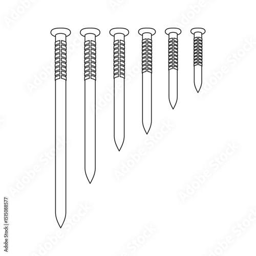 Nail set outline minimal beauty style