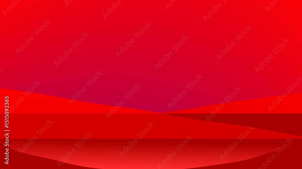 Un primer plano de varias lineas de diferentes de color rojos de varios  tamaños en movimiento en forma de ondas