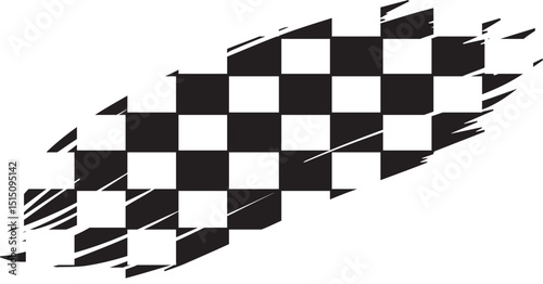checkered grunge texture car racing flag grunge brush effect texture eps vector file