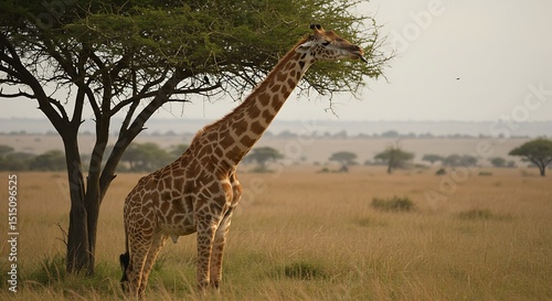 giraffe in the savannah