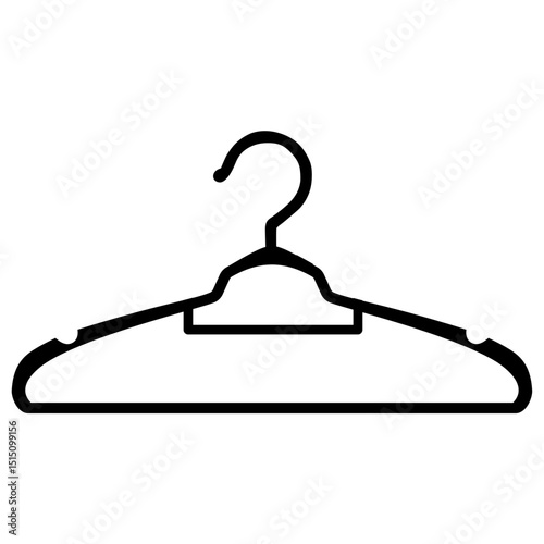 Flat Vector Clothes Hanger Set – Diverse Wardrobe and Laundry Designs