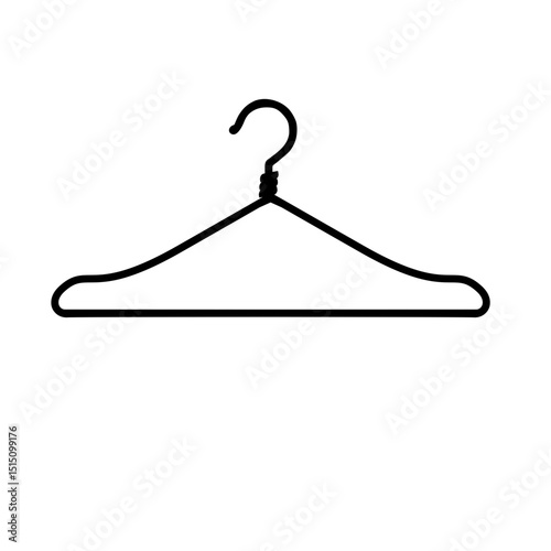 Flat Vector Clothes Hanger Set – Diverse Wardrobe and Laundry Designs