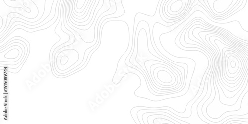 Abstract minimal The patter discovery vector topo map creative discovery White wave grid stripe line map topography. vector geographic contour mounted map background.	