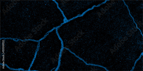 Abstract Purple crack wall design on black background. Abstract marble stone texture nice veins details. high resolution for background.
