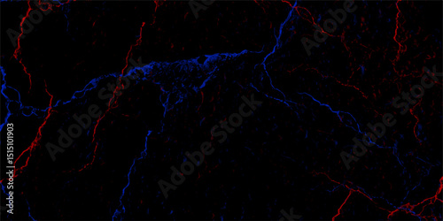 Abstract Purple crack wall design on black background. Abstract marble stone texture nice veins details. high resolution for background.
