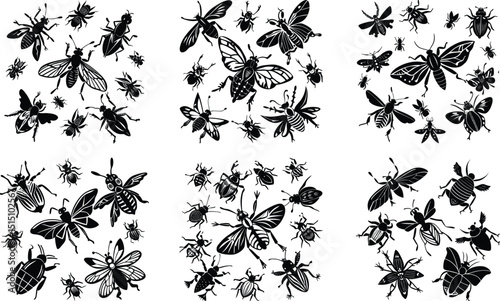 Insects in Motion Vector
