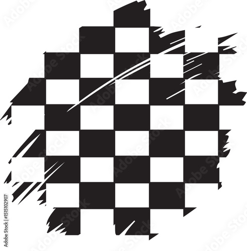 checkered pattern racing grunge brush texture effect eps vector file