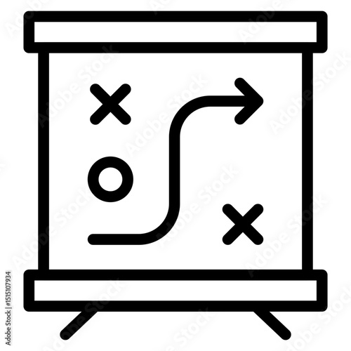Strategy icon in vector illustration