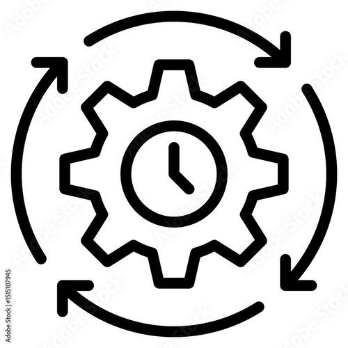 Efficiency icon in vector illustration