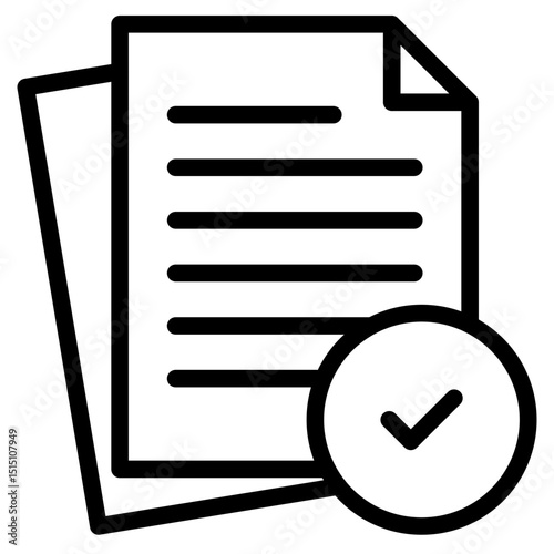 Validation icon in vector illustration