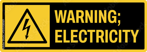 warning safety signs v3 uppercase text_warning ; electricity_landscape size 1/2 a4,a3,a2,a1	
