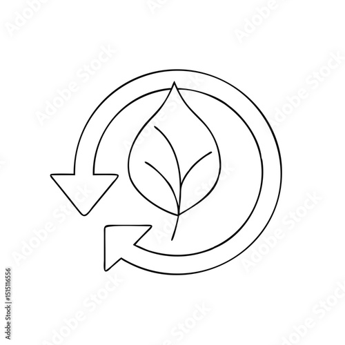 Eco-friendly insulation icon in modern eco-friendly style -modern eco-friendly home 