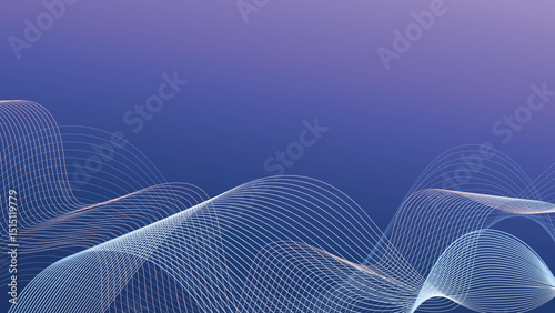 Dynamic curved wave pattern, elegant motion, stylish tech design, minimal abstract art, digital background