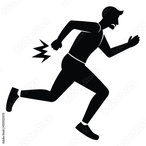 running woman silhouette