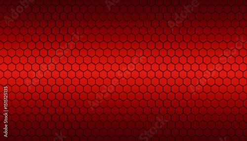 Red hexagonal metal texture abstract technology decoration
