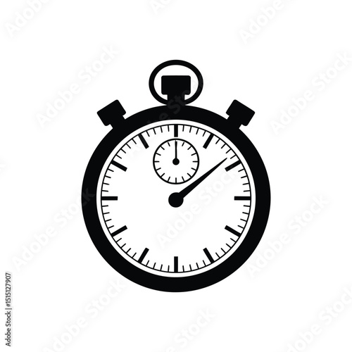 Cute clock vector art illustration