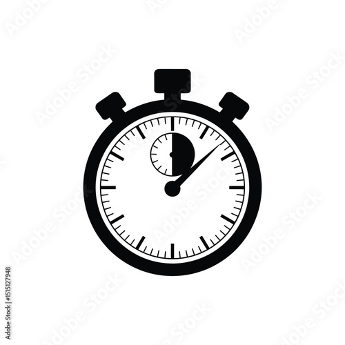 Cute clock vector art illustration