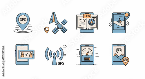 Vector GPS Navigation Set for Mapping and Positioning Technology