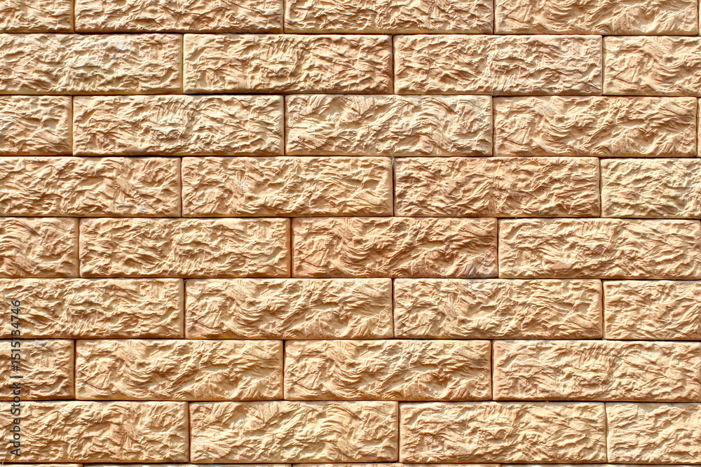 Fototapeta premium Wall texture with decorative yellow trim.