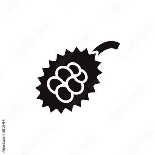 jackfruit icon collection .design style with background