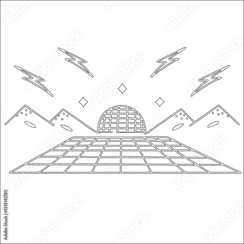 Architectural blueprint of a building design project drawing