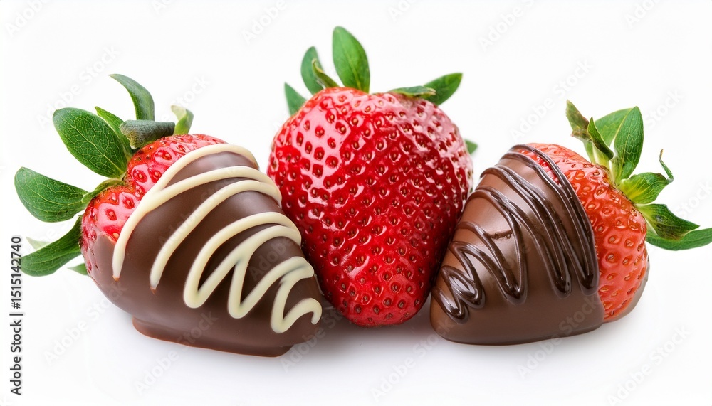 custom made wallpaper toronto digitalchocolate covered strawberries isolated on a white background