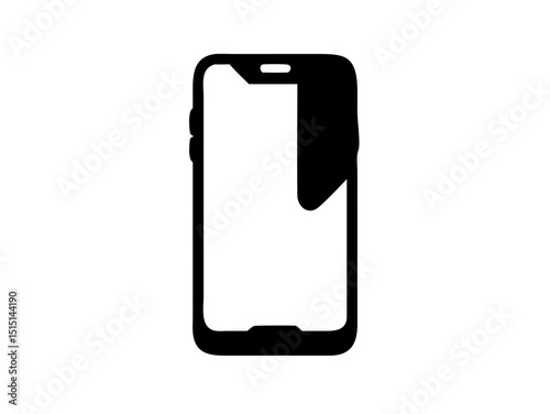 Clean Professional Smartphone Mockup In Modern Geometric Icon
