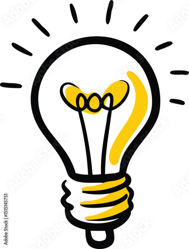 Light bulb vector illustration