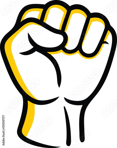 Fist punch vector illustration