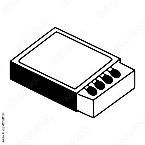 matchbox icon - classic fire starting tool