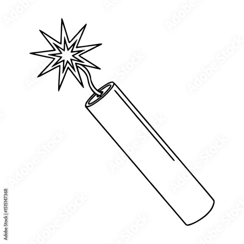 explosive TNT outline icon