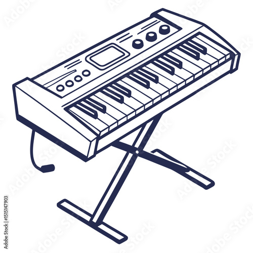 Piano icon vector, piano icon design, piano art. Adobe Illustrator Artwork