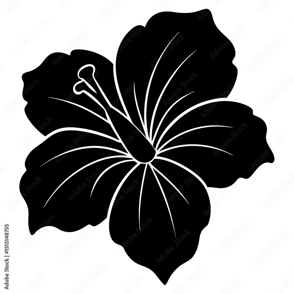 Fototapeta premium black and white flower