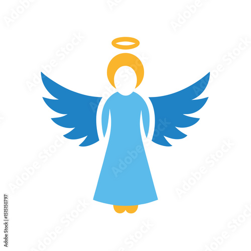 angel vector art on white background